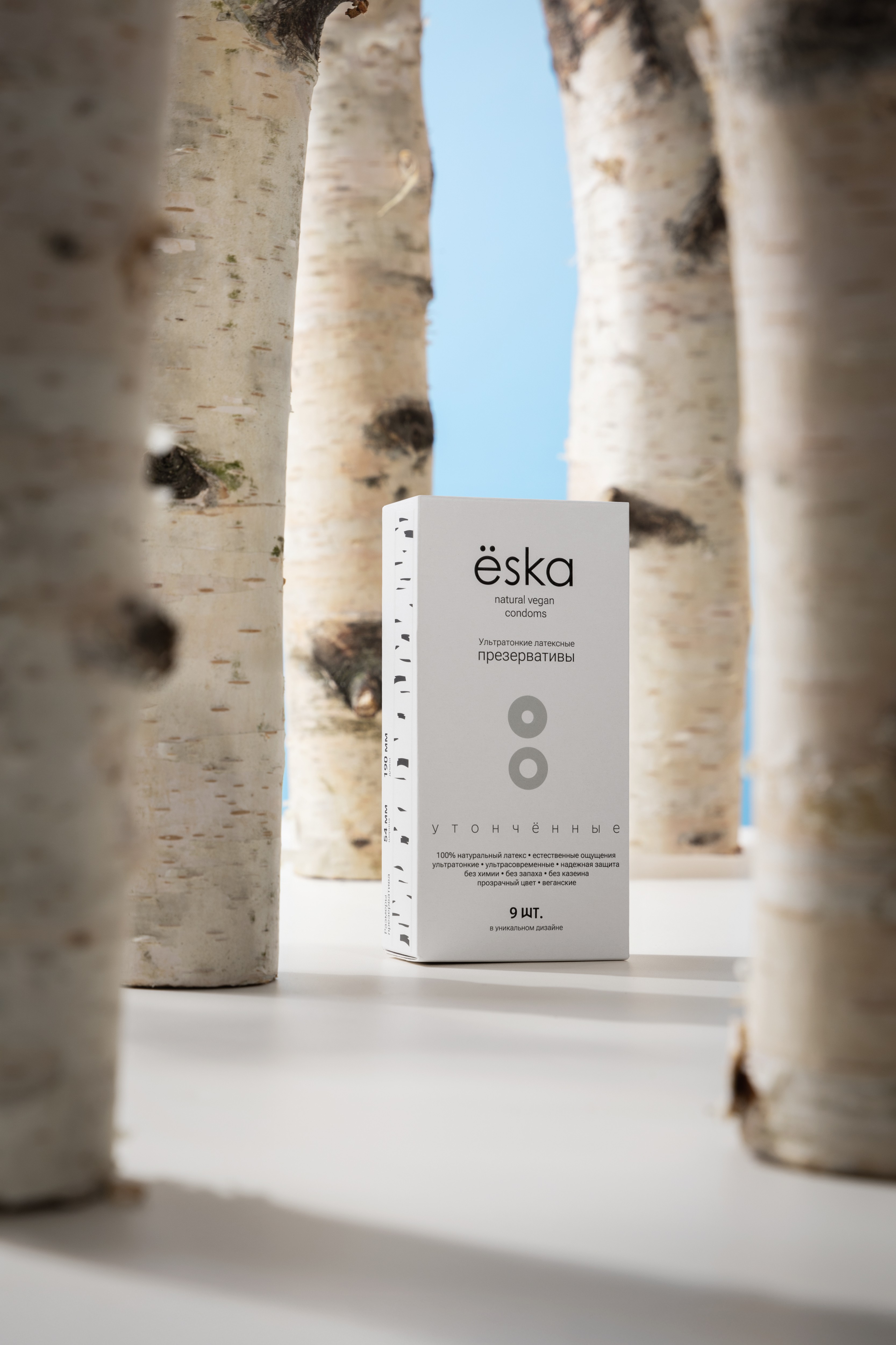 Ультратонкие латексные презервативы, ёska 