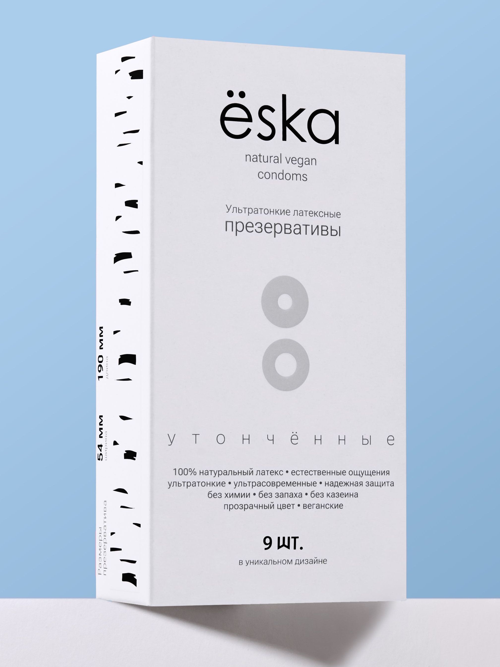 Ультратонкие латексные презервативы, ёska 