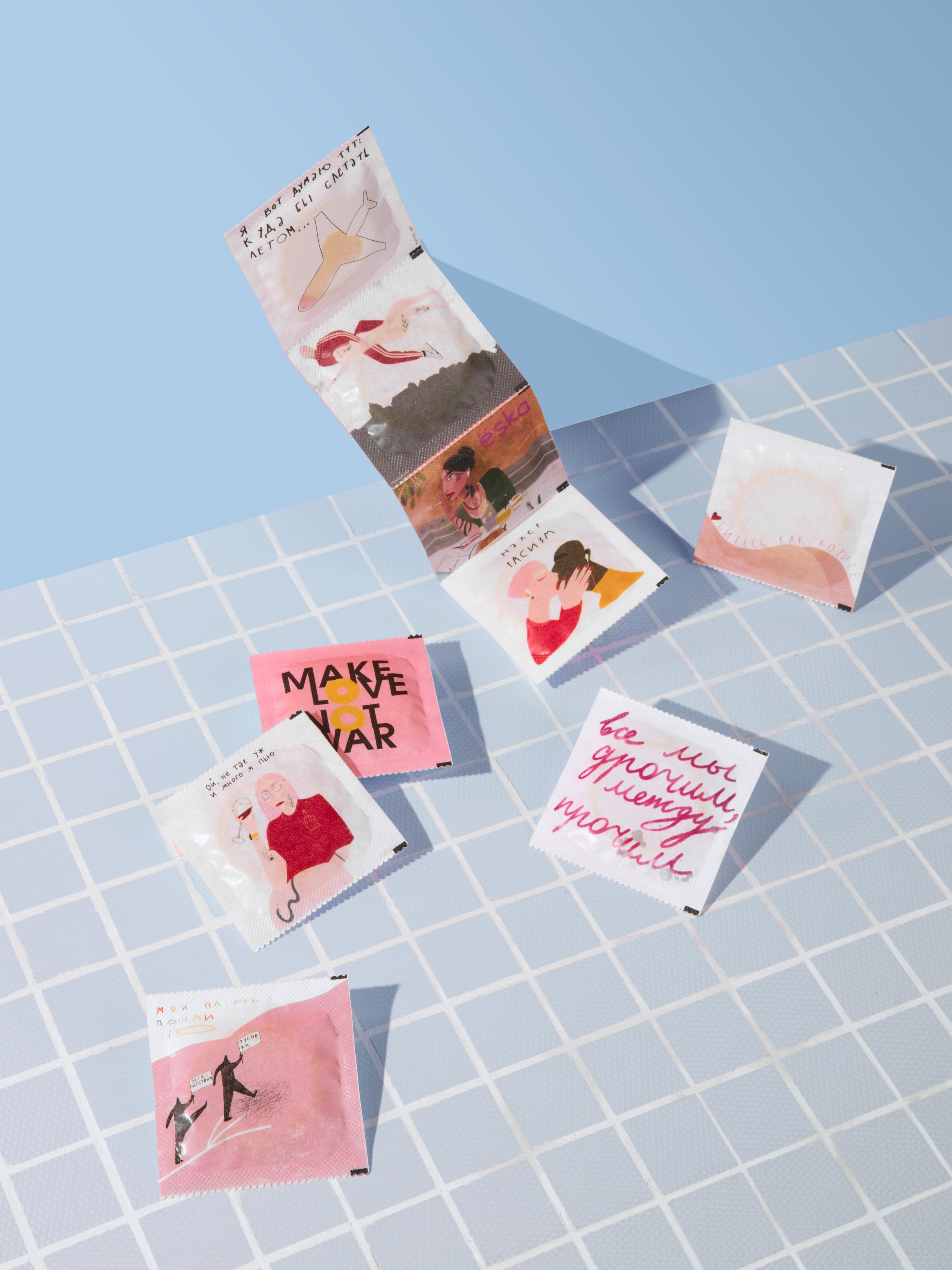 Ультратонкие латексные презервативы, ёska 